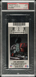 2006 Super Bowl XL Ticket Stub PSA GEM MINT 10 - Silver Variation - MVP Hines Ward