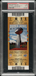 2008 Super Bowl XLII Full Ticket PSA GEM MINT 10 - Gold Variation - MVP Eli Manning