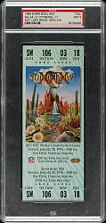 1996 Super Bowl XXX Full Ticket PSA MINT 9 - Green Variation - MVP Larry Brown