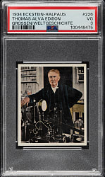 1934 Eckstein-Halpaus Grossen/Weltgeschichte #226 Thomas Alva Edison PSA VG 3