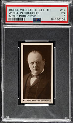 1930 J. Millhoff Co. "In The Public Eye" #12 Winston Churchill PSA EX 5