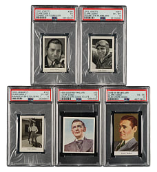 1931 to 1939 Josetti, Jasmatzi, and Godfrey Phillips Clark Gable PSA-Graded Collection (5)