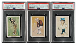 1979 Venorlandus Golf PSA NM 7 Trio: Severiano Ballesteros, Lee Trevino, and Jack Nicklaus