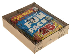1981 Topps "Fun Packs" Unopened Bag (25 Packs) Including Twelve Football and Four Football Stickers - BBCE