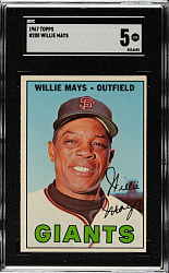 1967 Topps #200 Willie Mays SGC EX 5