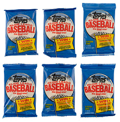 1983 Topps "Michigan Test" Unopened Wax Pack Collection (6)