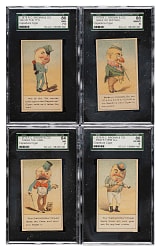 Circa 1878 R.C. Brown & Co. Capadura Cigar Collection (14) Including Seven SGC-Graded Cards
