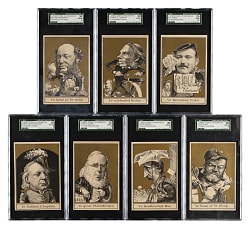 Circa 1880s Tobin Lithographs SGC-Graded Collection (7)