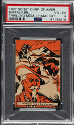 1937 Donut Co. of America "Thrilling Moments" Buffalo Bill PSA VG-EX 4