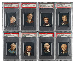 1880s Y95 Scrap Pictures "U.S. Presidents" PSA-Graded Collection (8)