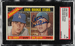 Signed 1966 Topps #288 Don Sutton Rookie - SGC