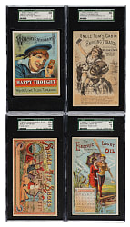 Circa 1880s Trade Card SGC-Graded Collection (11)