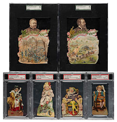 Circa 1890s Y96, K32, and K31 Scrap Pictures and Lions Coffee PSA- and SGC-Graded Collection (11)