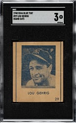1948 R346 Blue Tint #29 Lou Gehrig SGC VG 3
