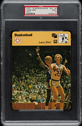 1977-1979 Sportscaster Italy Basketball #74-18 Larry Bird Rookie PSA MINT 9
