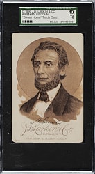 1885 H603 J. D. Larkin & Co. Presidents Abraham Lincoln SGC VG 40