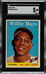 1958 Topps #5 Willie Mays SGC EX 5
