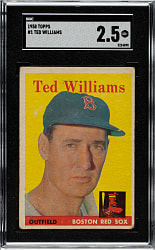 1958 Topps #1 Ted Williams SGC GOOD+ 2.5
