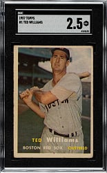 1957 Topps #1 Ted Williams SGC GOOD+ 2.5
