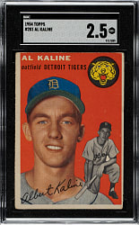 1954 Topps #201 Al Kaline Rookie SGC GOOD+ 2.5