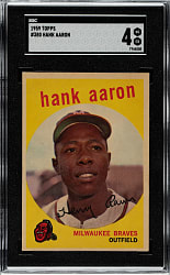 1959 Topps #380 Hank Aaron SGC VG/EX 4