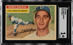 1956 Topps #79 Sandy Koufax White Back SGC POOR 1