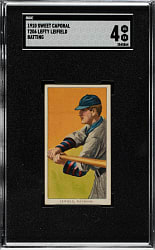 1909-1911 T206 White Border Lefty Leifield Batting SGC VG/EX 4