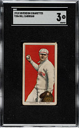 1909-1911 T206 White Border Bill Carrigan SGC VG 3 - Sovereign 350 Back