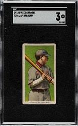 1909-1911 T206 White Border Jap Barbeau SGC VG 3