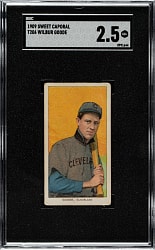 1909-1911 T206 White Border Wilbur Goode SGC GOOD+ 2.5
