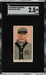 1909-1911 T206 White Border William J. O'Neil SGC GOOD+ 2.5