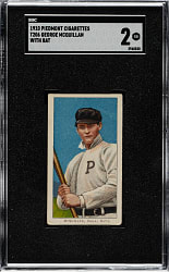 1909-1911 T206 White Border George McQuillan with Bat SGC GOOD 2