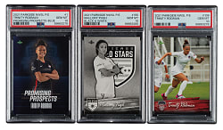 2021 Parkside NWSL Premier Edition Soccer PSA GEM MINT 10 Trio: Mallory Pugh and Trinity Rodman