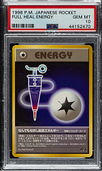 1997 Pokemon Japanese Rocket Full Heal Energy PSA GEM MINT 10