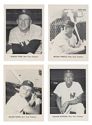 1965 Jay Publishing New York Yankees Picture Pack Complete Set (12)