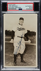 Tris Speaker Signed Postcard - PSA/DNA