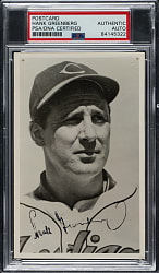 Hank Greenberg Signed Postcard - PSA/DNA