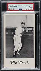 1956 St. Louis Cardinals Postcards Stan Musial PSA EX-MT+ 6.5