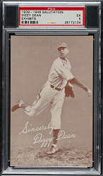 1939-1946 W462 Salutation Exhibits Dizzy Dean PSA EX 5