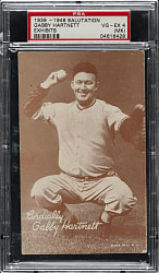 1939-1946 W462 Salutation Exhibits Gabby Hartnett PSA VG-EX 4 (MK)