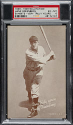 1939-1946 W462 Salutation Exhibits Hank Greenberg Very Truly Yours PSA EX-MT 6