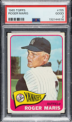 1965 Topps #155 Roger Maris PSA GOOD 2