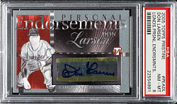 2005 Topps Pristine Legends Personal Endorsements #PEA-DL Don Larsen PSA NM-MT 8