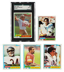 1981 Topps Football Complete Set (528) Including #216 Joe Montana Rookie SGC NM/MT 88