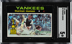 1971 Topps #5 Thurman Munson SGC EX 5