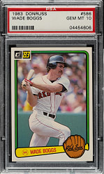 1983 Donruss #586 Wade Boggs Rookie PSA GEM MINT 10