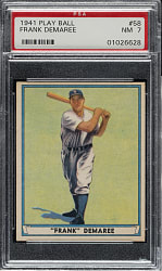 1941 R336 Play Ball #58 Frank Demaree PSA NM 7
