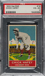 1933 R333 DeLong Gum #19 Chick Hafey PSA VG-EX 4