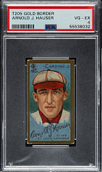 1911 T205 Gold Border Arnold Hauser PSA VG-EX 4