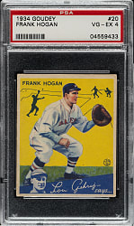 1934 R320 Goudey #20 Frank Hogan PSA VG-EX 4